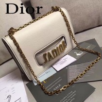 Dior-014-01   迪奧新款原版皮荔枝紋鏈條包