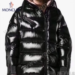 Moncler蒙口-14   秋冬黑色 大紅 蒙口斜拉鏈款袁姍姍同款 頂級90絨