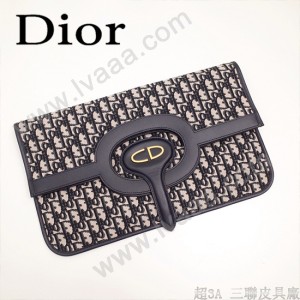 Dior-83031-01   迪奧新款原版皮復古帆布印花包