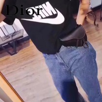 Dior-033-02   迪奧新款原版皮復古馬鞍包 腰包
