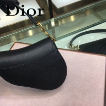 Dior-024   迪奧新款原版皮Saddle粒面小牛皮手提包 馬鞍包