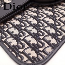 Dior-83031-01   迪奧新款原版皮復古帆布印花包