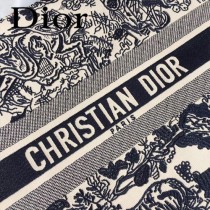 Dior-019-04   迪奧新款原版皮帆布刺繡手提包