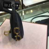 Dior-024   迪奧新款原版皮Saddle粒面小牛皮手提包 馬鞍包