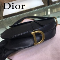 Dior-022-01   迪奧新款原版皮Saddle粒面小牛皮手提包 馬鞍包