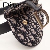 Dior-033-03   迪奧新款原版皮復古馬鞍包 腰包