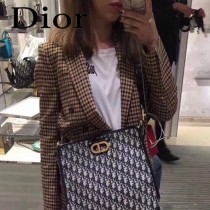 Dior-020   迪奧新款原版皮老花系列大容量通勤包