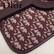Dior-83031   迪奧新款原版皮復古帆布印花包