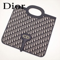 Dior-83031-01   迪奧新款原版皮復古帆布印花包