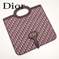Dior-83031   迪奧新款原版皮復古帆布印花包