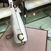 Dior-022   迪奧新款原版皮Saddle粒面小牛皮手提包 馬鞍包