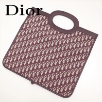 Dior-83031   迪奧新款原版皮復古帆布印花包