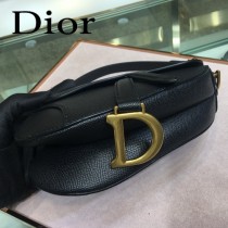 Dior-024   迪奧新款原版皮Saddle粒面小牛皮手提包 馬鞍包