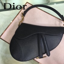 Dior-022-01   迪奧新款原版皮Saddle粒面小牛皮手提包 馬鞍包