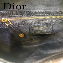 Dior-022-01   迪奧新款原版皮Saddle粒面小牛皮手提包 馬鞍包
