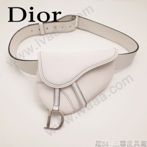 Dior-033-05   迪奧新款原版皮復古馬鞍包 腰包