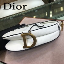 Dior-024-01   迪奧新款原版皮Saddle粒面小牛皮手提包 馬鞍包