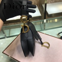 Dior-022-01   迪奧新款原版皮Saddle粒面小牛皮手提包 馬鞍包
