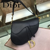 Dior-022-01   迪奧新款原版皮Saddle粒面小牛皮手提包 馬鞍包
