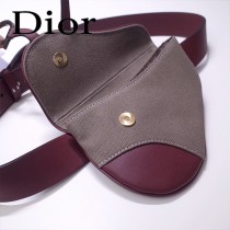 Dior-033   迪奧新款原版皮復古馬鞍包 腰包