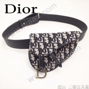 Dior-033-03   迪奧新款原版皮復古馬鞍包 腰包