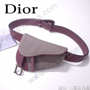 Dior-033   迪奧新款原版皮復古馬鞍包 腰包