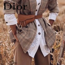 Dior-033-04   迪奧新款原版皮復古馬鞍包 腰包