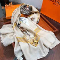 Hermes圍巾-017    愛馬仕新款高端重磅人字紋絲羊絨方巾