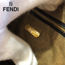 FENDI芬迪  原版皮  vintage 中古老花化妝包便當包