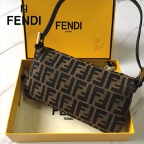 FENDI芬迪  原版皮 經典中古大F法棍包