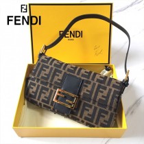 FENDI芬迪  原版皮 經典中古大F法棍包