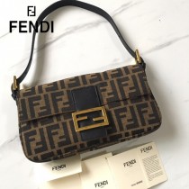 FENDI芬迪  原版皮 經典中古大F法棍包