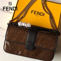 FENDI芬迪  原版皮  大號新款  雙F系列斜背包-03