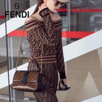 FENDI芬迪  原版皮  大號新款  雙F系列斜背包-03