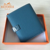 HERMES包包-07-05   愛馬仕H扣短夾錢包