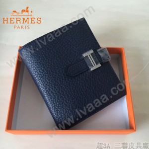 HERMES包包-07-09   愛馬仕H扣短夾錢包