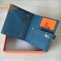 HERMES包包-07-05   愛馬仕H扣短夾錢包