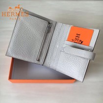 HERMES包包-07-04   愛馬仕H扣短夾錢包