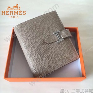 HERMES包包-07-08   愛馬仕H扣短夾錢包