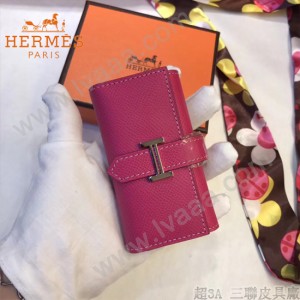 HERMES包包-08-09   愛馬仕H扣小mini鑰匙包