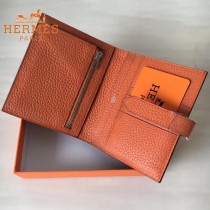 HERMES包包-07-07   愛馬仕H扣短夾錢包