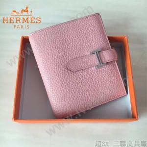 HERMES包包-07-011   愛馬仕H扣短夾錢包