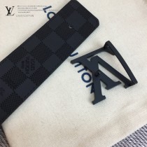 Lv：原單頭層牛皮雙面壓棋盤格帶身12-02