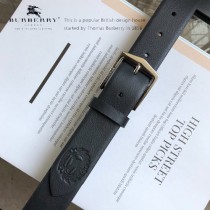 巴寶莉：原單雙面頭層牛皮平紋水晶帶身6-01