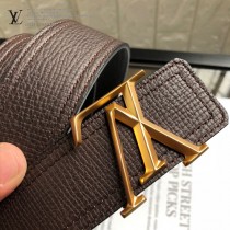 lv 此款腰帶采用雙面設計，壹側為風格休閑的原版牛皮2-01
