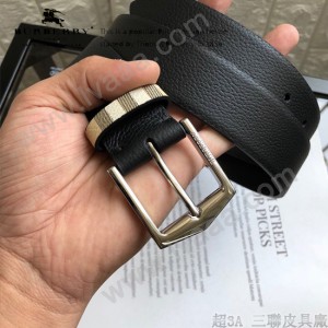 巴寶莉：原單雙面頭層牛皮平紋水晶帶身7-01