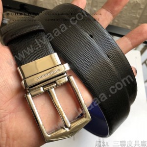 巴寶莉原單雙面頭層牛皮水波紋帶身.內襯艷蘭平紋牛皮底.正反兩面可用8-01