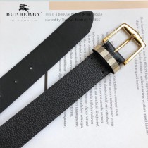 巴寶莉：原單雙面頭層牛皮平紋水晶帶身7-02