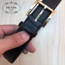 Prada普拉達 原單頭層牛皮荔枝紋面，內襯頭層小牛皮底1-02