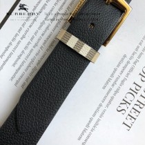 巴寶莉：原單雙面頭層牛皮平紋水晶帶身7-02